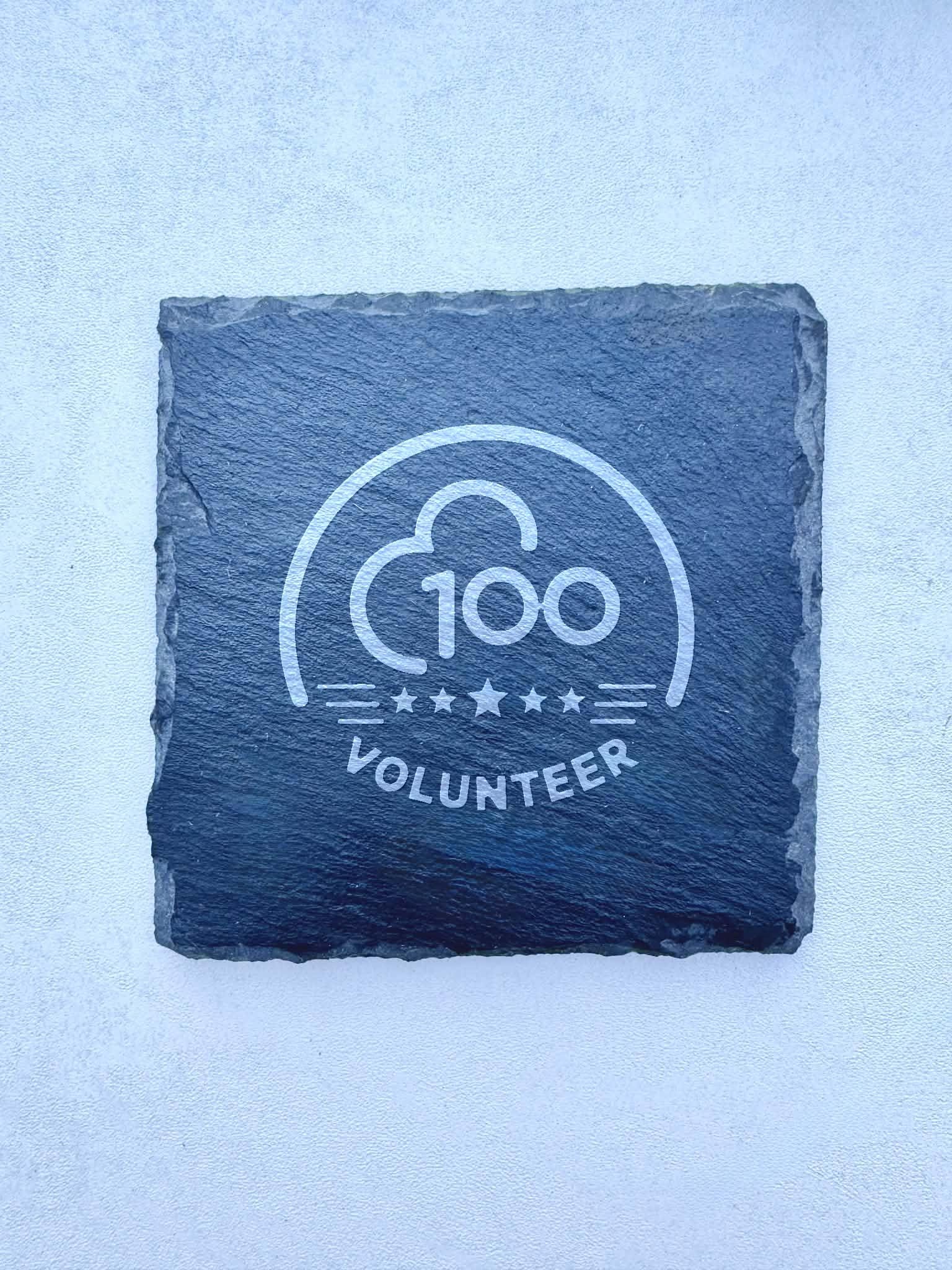 Engraved Slate Parkrun Volunteer Coaster | Marathon Runner Gift