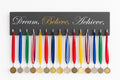 Dream Believe Achieve Medal Hanger | 22" Display Rack