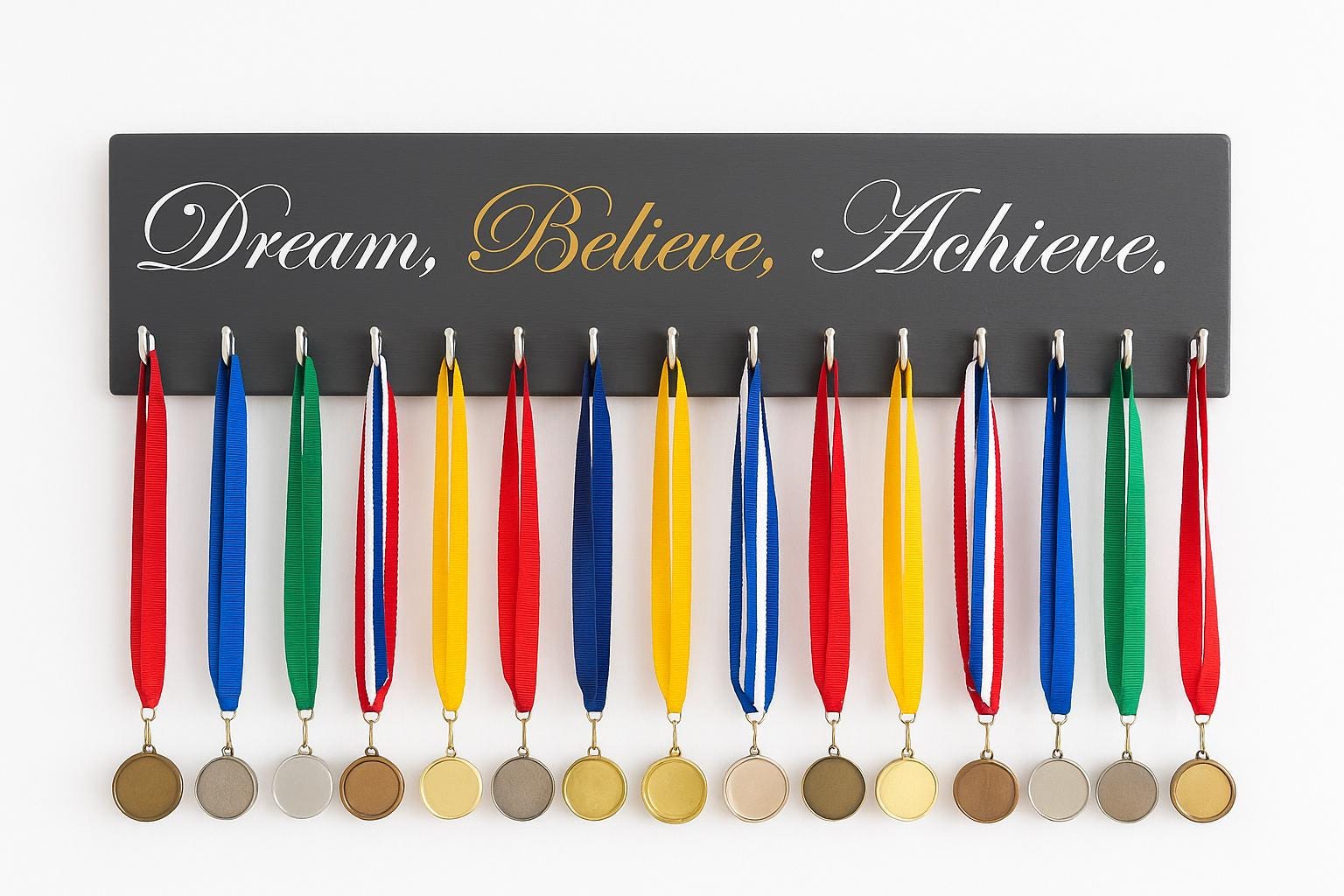 Dream Believe Achieve Medal Hanger | 22" Display Rack