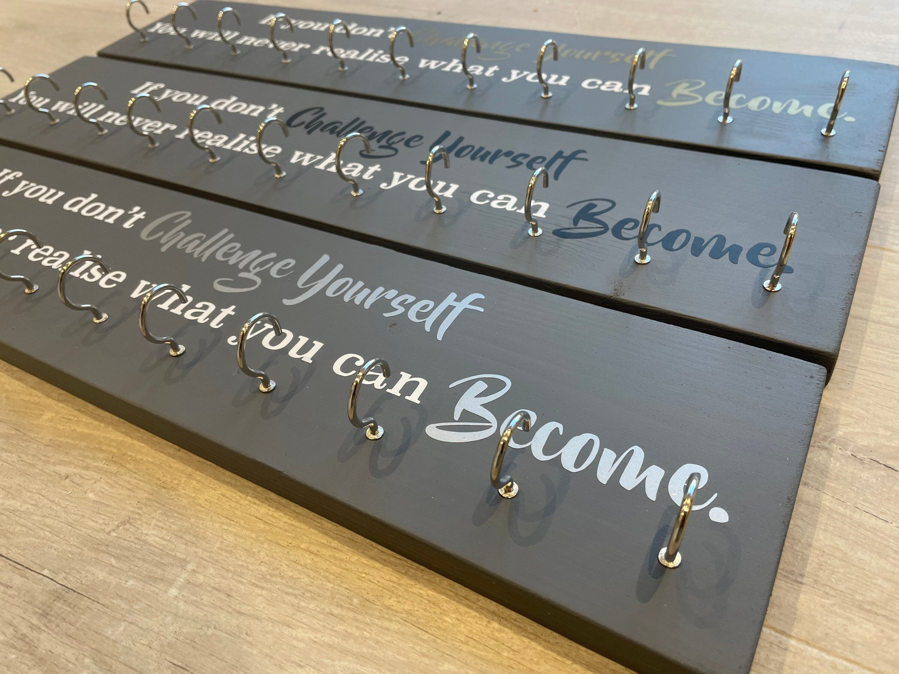 Inspirational Quote Medal Hanger - Marathon, Race Display