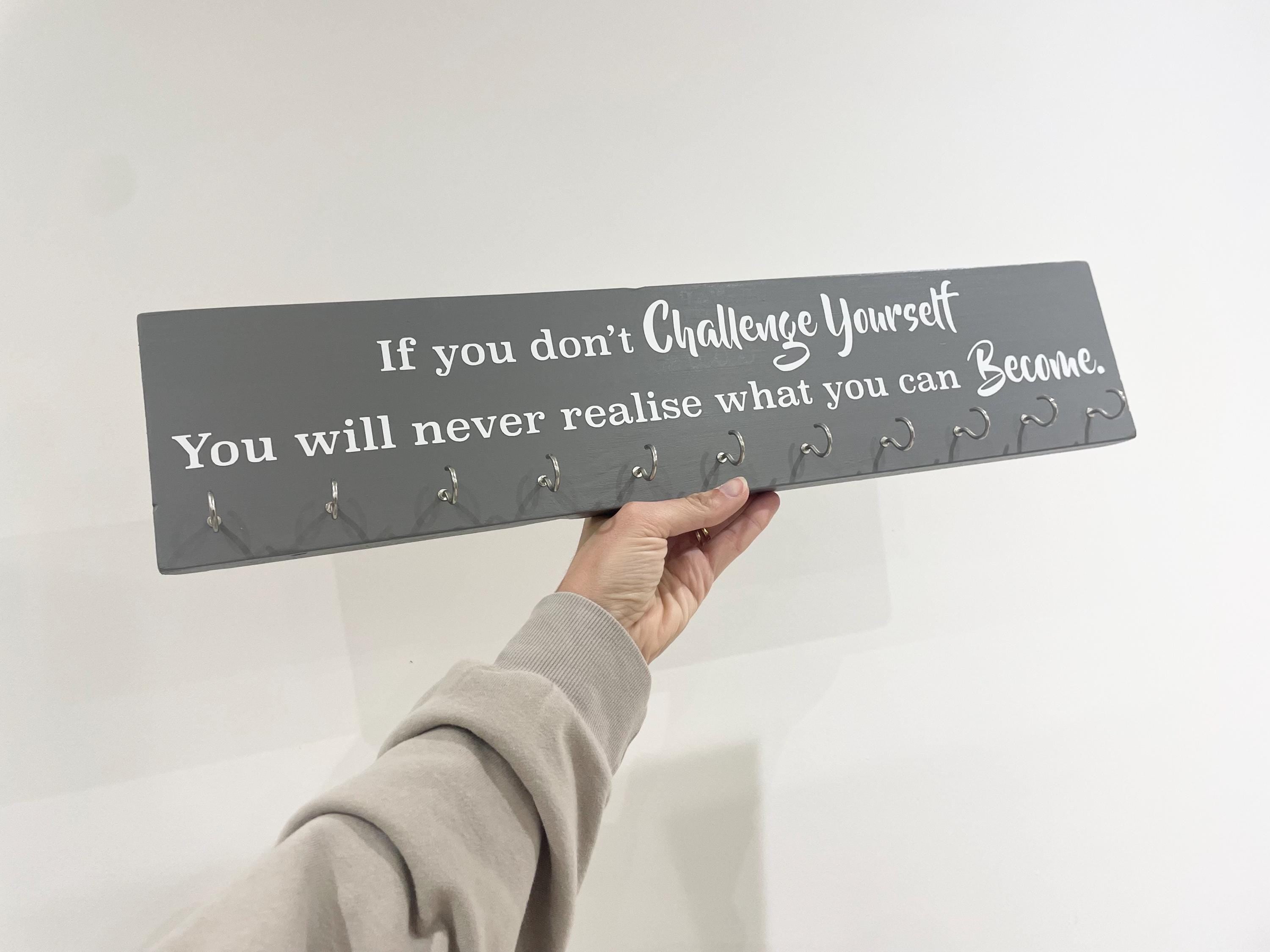 Inspirational Quote Medal Hanger - Marathon, Race Display