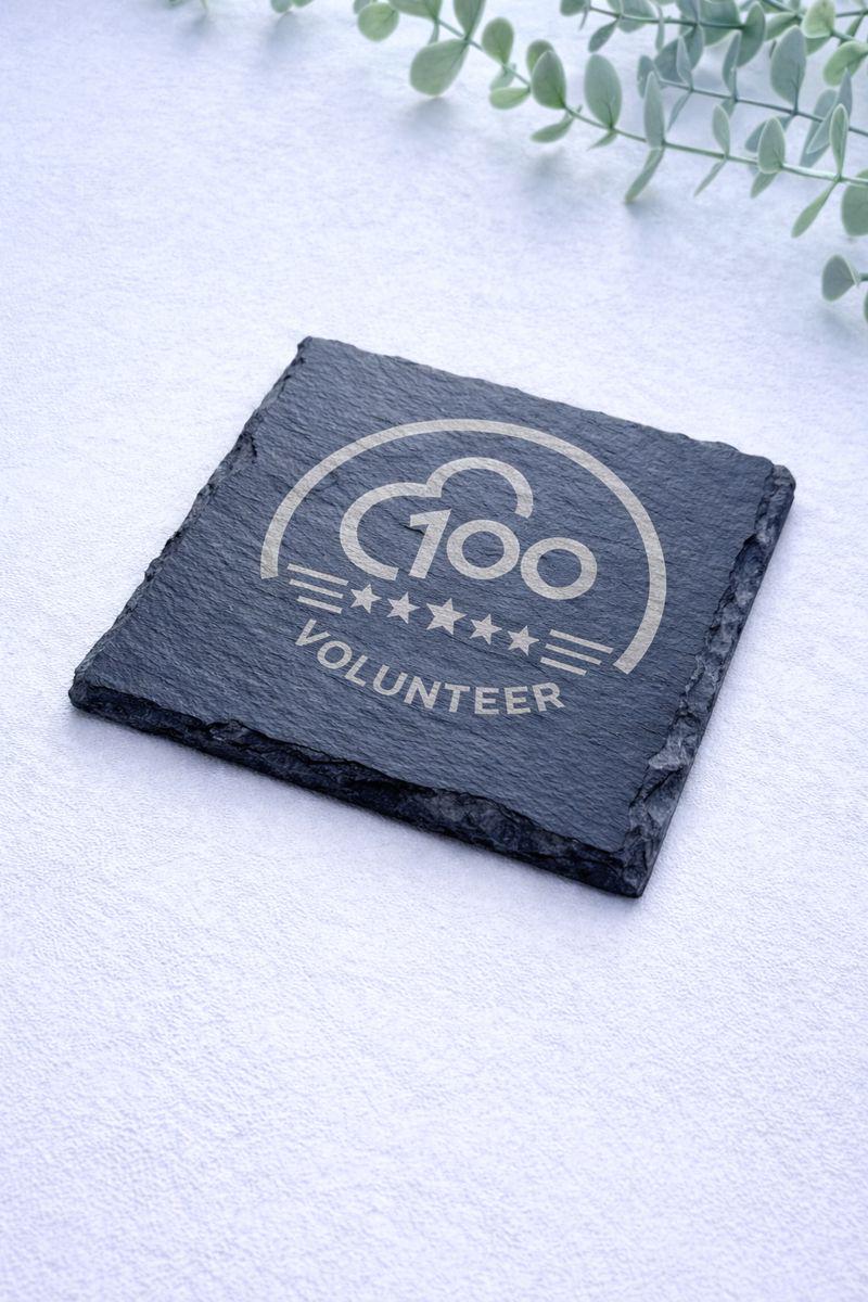 Engraved Slate Parkrun Volunteer Coaster | Marathon Runner Gift