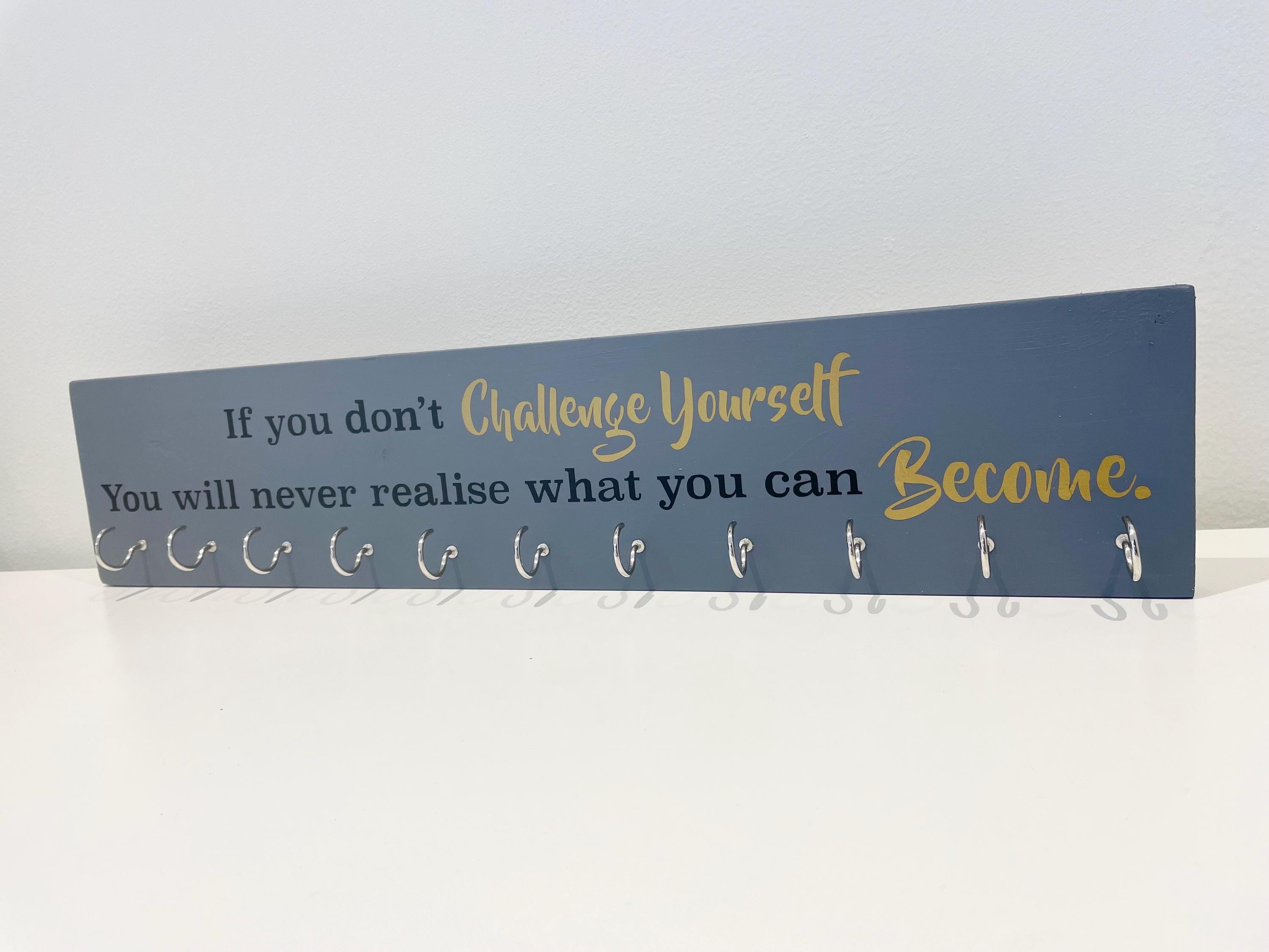 Inspirational Quote Medal Hanger - Marathon, Race Display