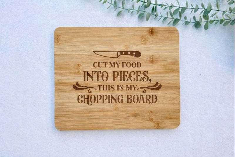 Cut My Food Into Pieces | Charcuterie Board | Chopping Board | Serving | Engraved Wood | Last Resort - Papa Roach